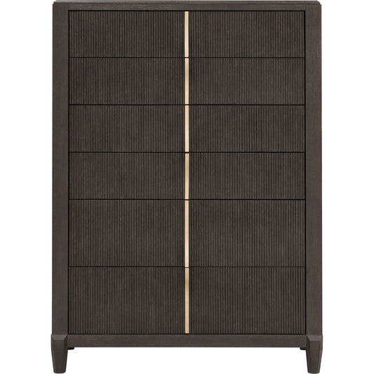 001 SI-2143474 | Primary Silo | West End Loft 6-Drawer Chest by Pulaski Furniture in tuxedo. Made from rubberwood in a modern style.