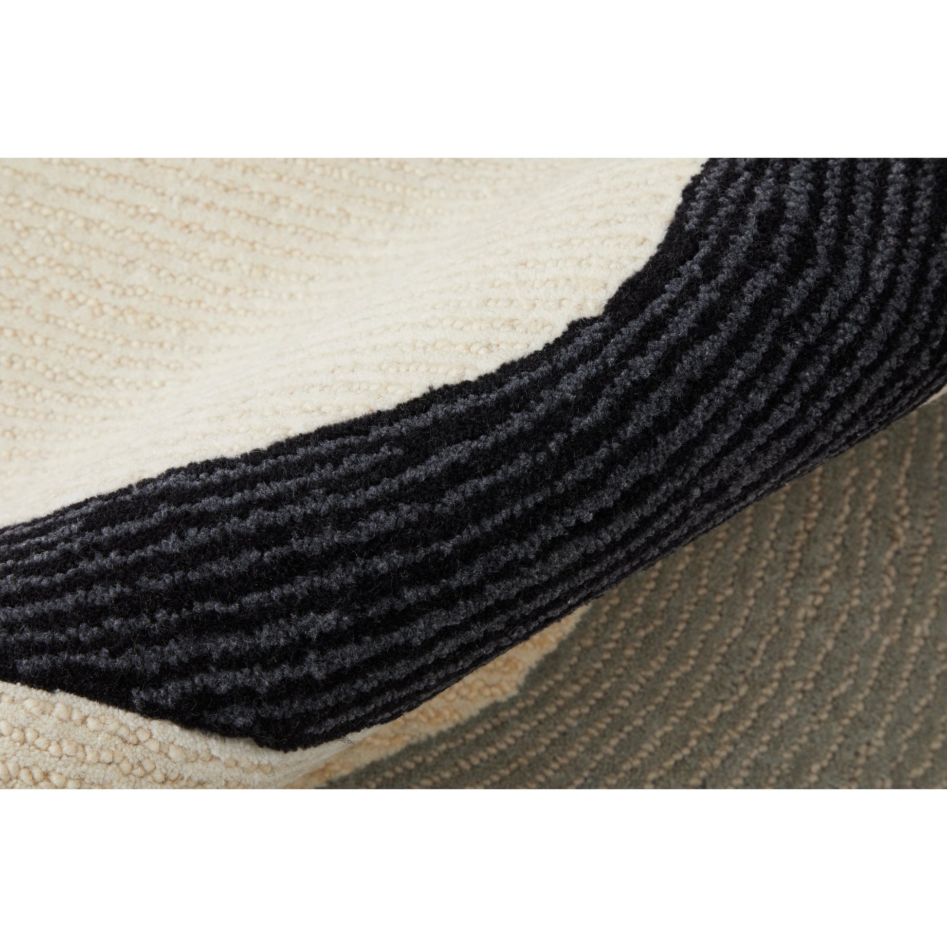 Maguire Transitional Rug - 8905F by Feizy in ivory, gray, black. Made from wool, nylon in a unique style.