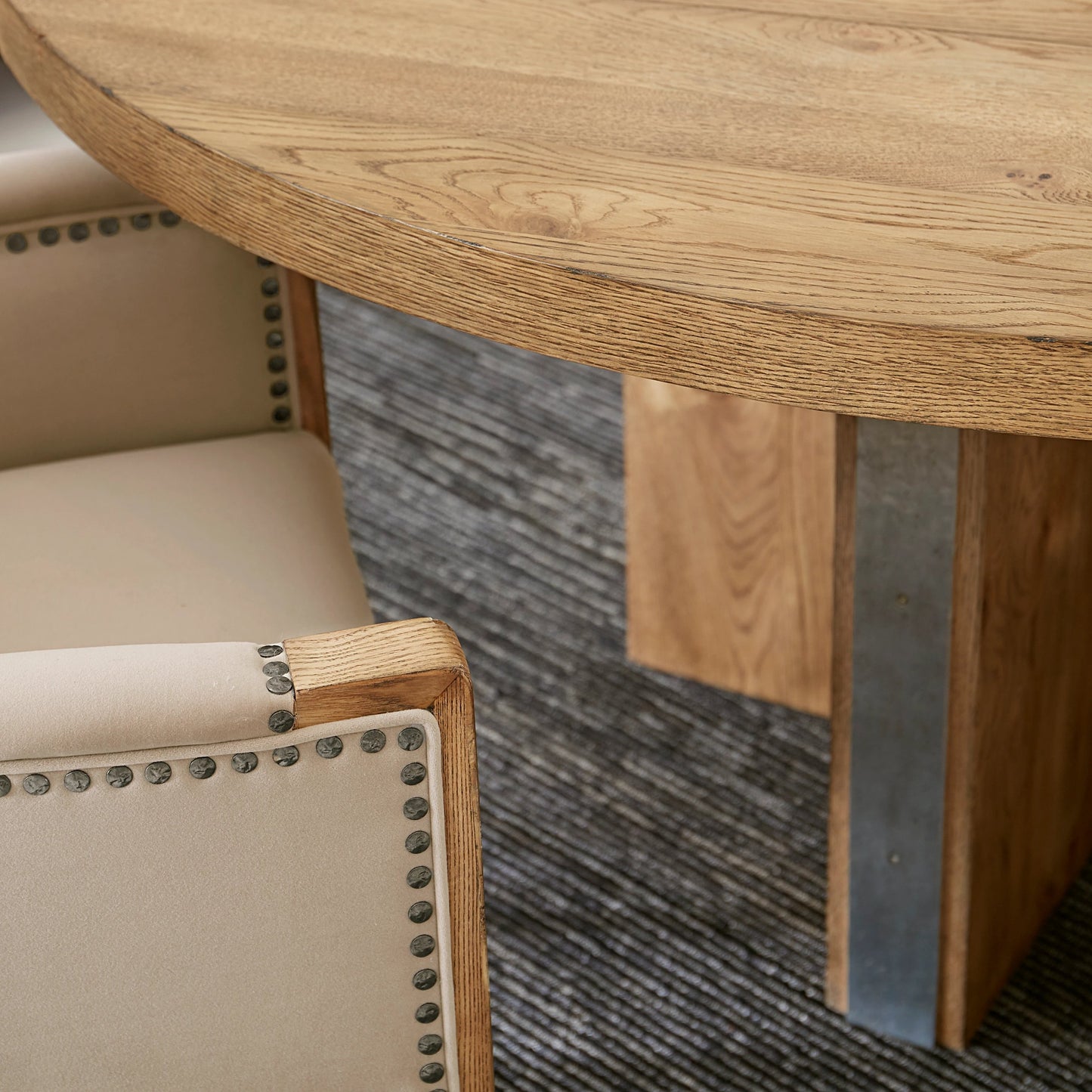 007 SR-888843 | Additional Silo | Passage Host Chair by A.R.T. Furniture in beige and light oak. Made from ash solids with knotty oak veneers in a transitional style.