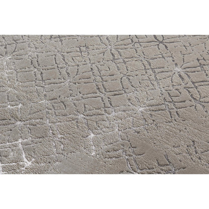 Micah Metallic Trellis Rug - 3047F by Feizy. Made from polyester, polypropylene in a unique style.