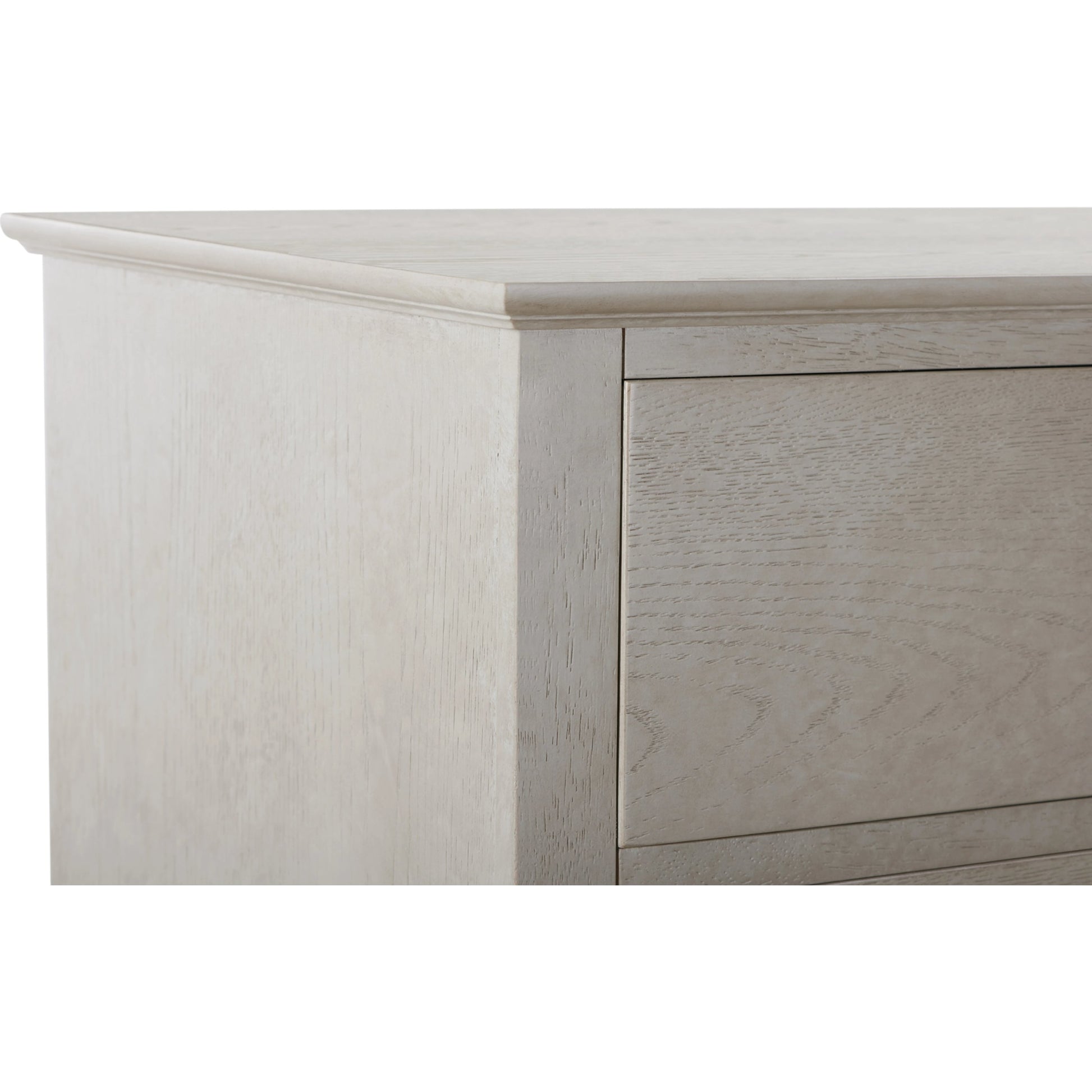 Zest 5 Drawer Chest by Zest in greige. Made from rubberwood, oak veneer in a modern style.