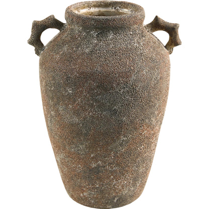 Abbie Vase by Galey Alix x Livabliss in rust and glazed. Made from ceramic in a unique style.