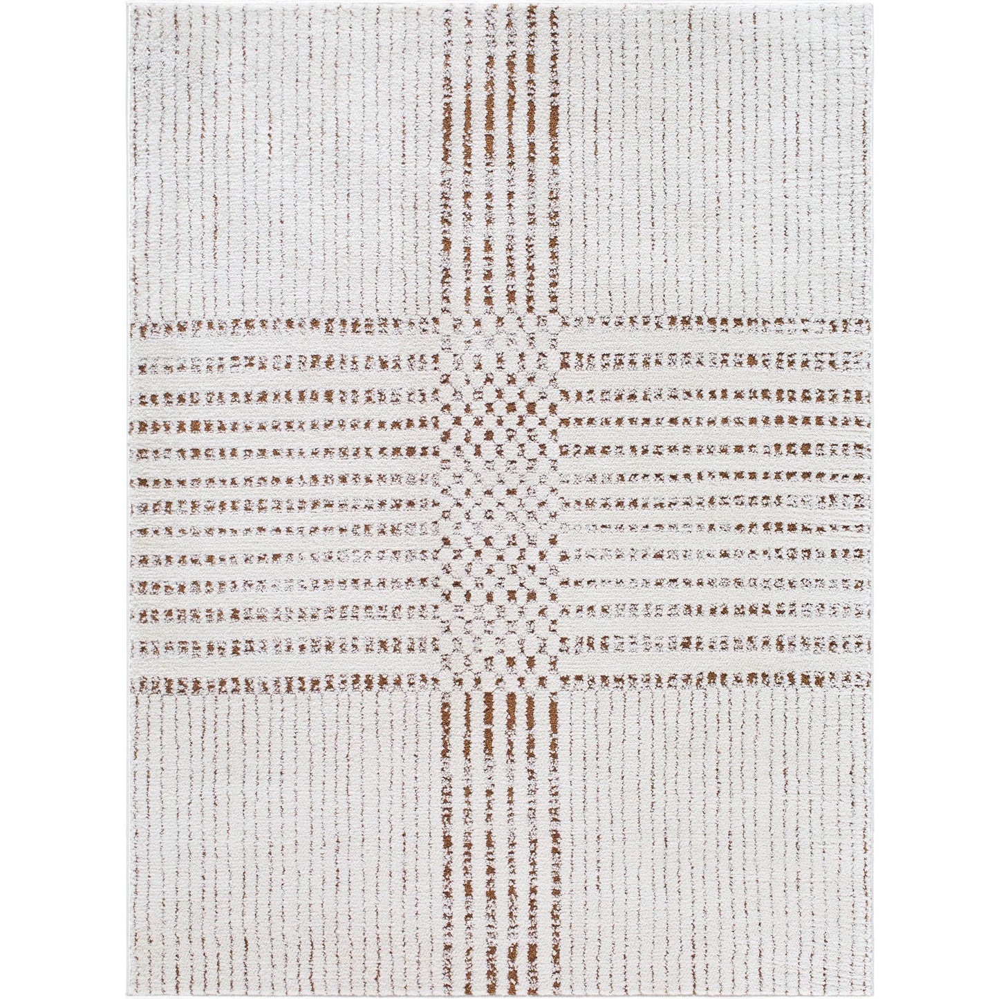 000 SI-2258376,SI-2258377,SI-2258378 | Primary Silo | Architect GAAR-2303 Rug by Galey Alix x Livabliss in ivory, dark brown. Made from polyester in a unique style.