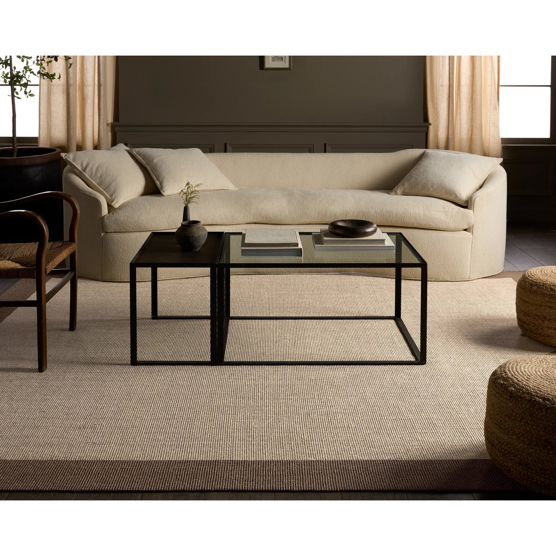Gabe GAB02 Rug by Jaipur Living in beige, brown. Made from sisal in a unique style.