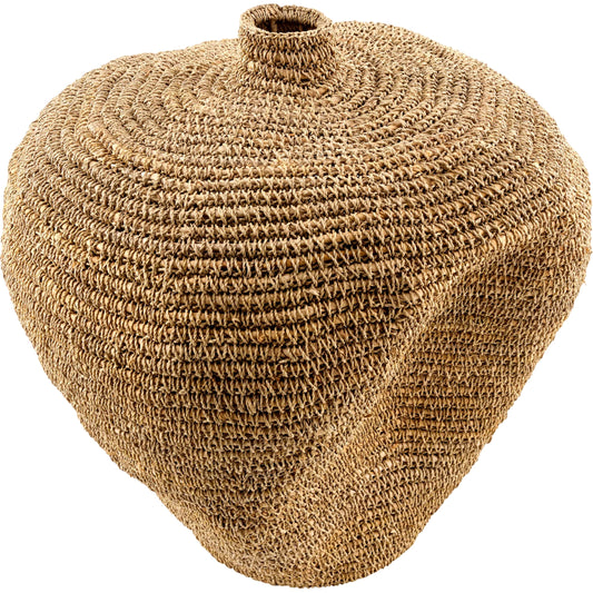 000 SI-2632939 | Primary Silo | Chiya Vase by Galey Alix x Livabliss in powder coated. Made from seagrass, iron in a unique style.