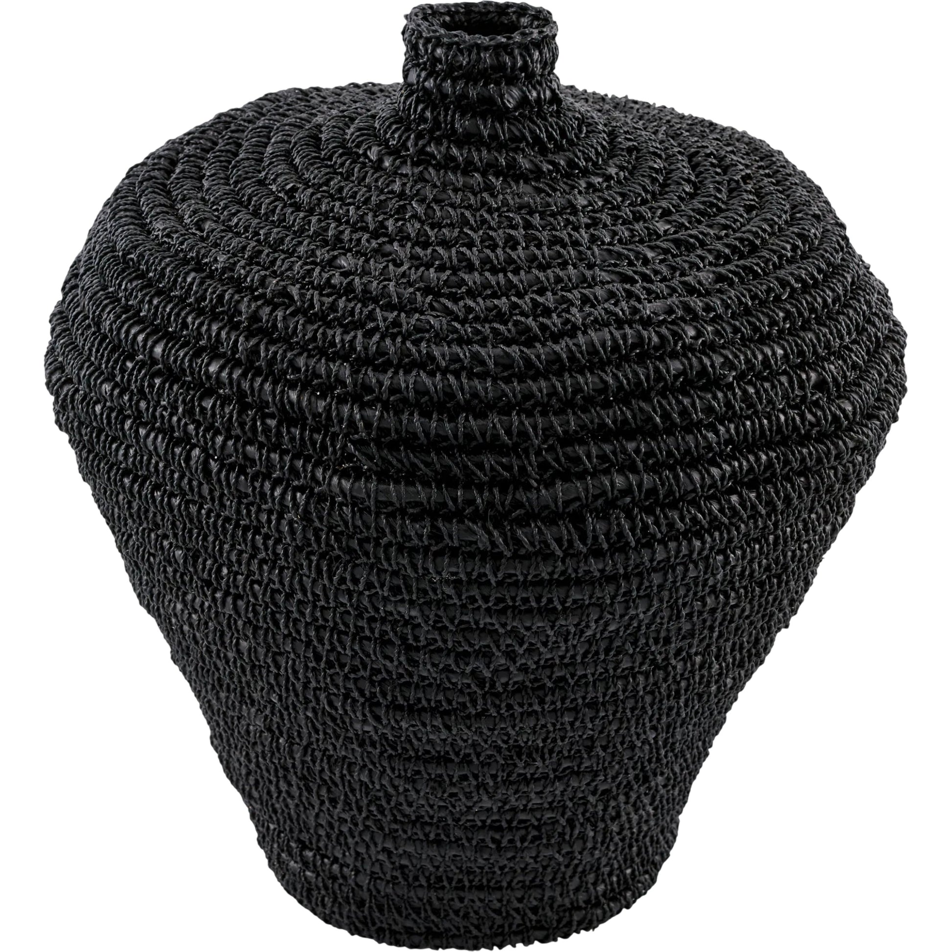 Chiya Vase by Galey Alix x Livabliss in powder coated. Made from seagrass, iron in a unique style.