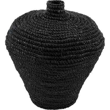 Chiya Vase by Galey Alix x Livabliss in powder coated. Made from seagrass, iron in a unique style.