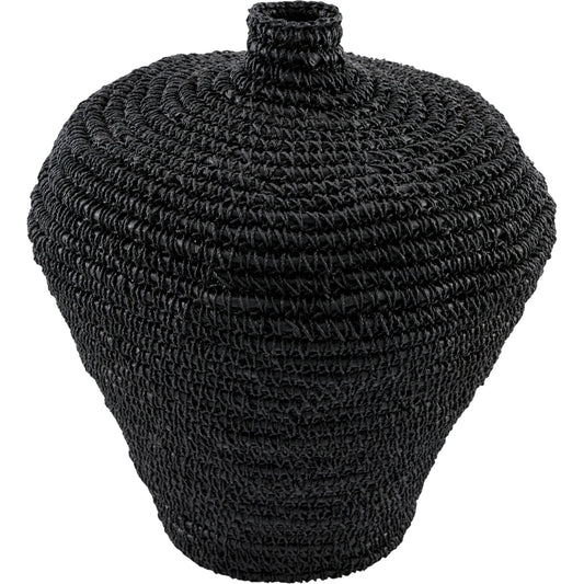 Chiya Vase by Galey Alix x Livabliss in powder coated. Made from seagrass, iron in a unique style.