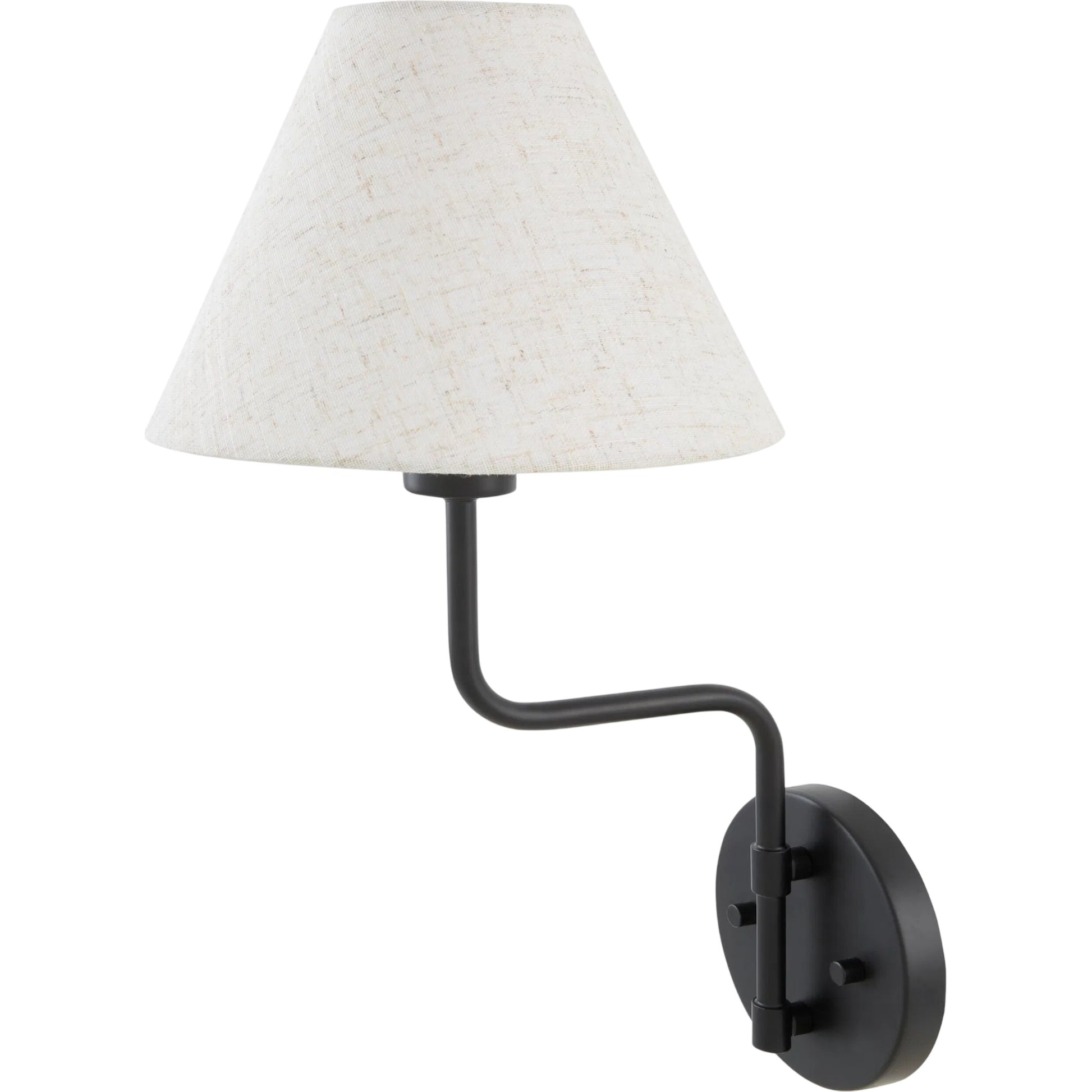 The Chet Wall Sconce by Galey Alix x Livabliss. Made from iron, linen, plastic in a unique style.