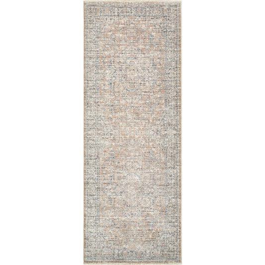 Maria Elena GADA-2302 Rug by Galey Alix x Livabliss in brown, beige, dark brown, dark blue, ivory. Made from polyester in a unique style.