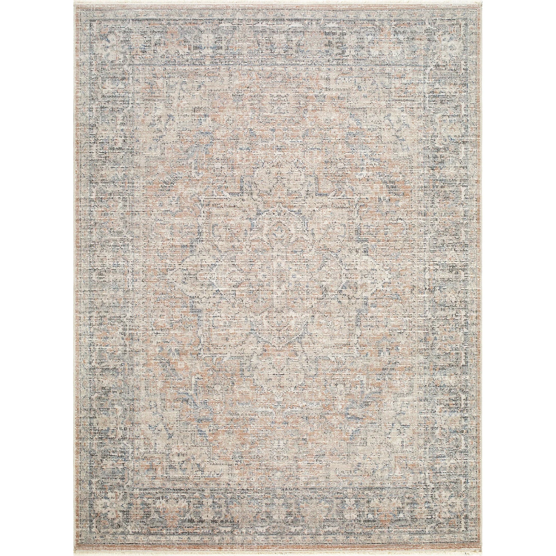 Maria Elena GADA-2302 Rug by Galey Alix x Livabliss in brown, beige, dark brown, dark blue, ivory. Made from polyester in a unique style.