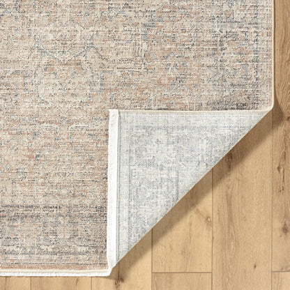 Maria Elena GADA-2302 Rug by Galey Alix x Livabliss in brown, beige, dark brown, dark blue, ivory. Made from polyester in a unique style.