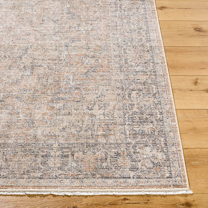 Maria Elena GADA-2302 Rug by Galey Alix x Livabliss in brown, beige, dark brown, dark blue, ivory. Made from polyester in a unique style.