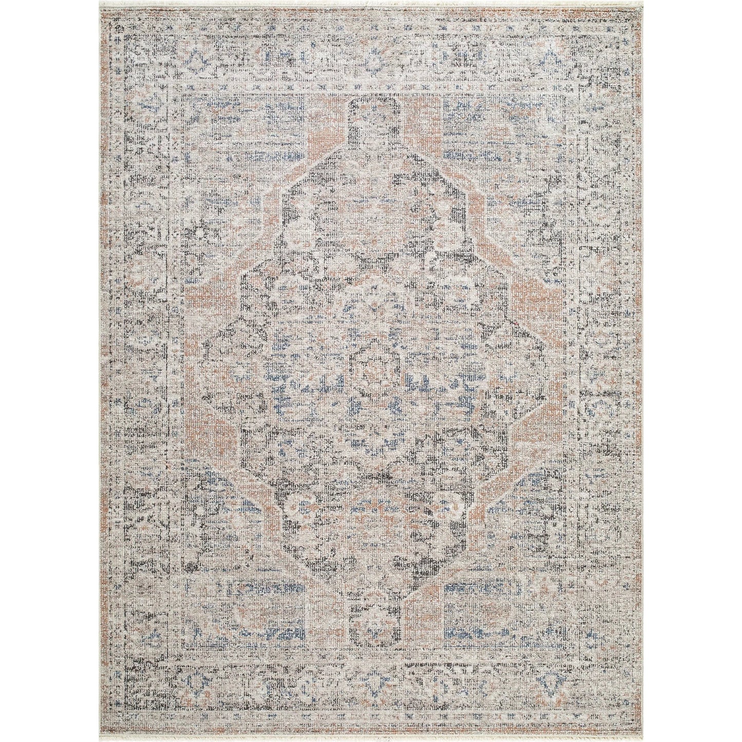 000 SI-2349596,SI-2349598,SI-2349599,SI-2349600,SI-2349601 | Primary Silo | Maria Elena GADA-2303 Rug by Galey Alix x Livabliss in dark brown, oatmeal, brown, dark blue, ivory. Made from polyester in a unique style.