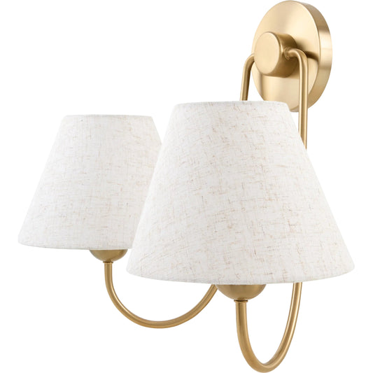 The Dillon Wall Sconce by Galey Alix x Livabliss. Made from iron, linen, plastic in a unique style.