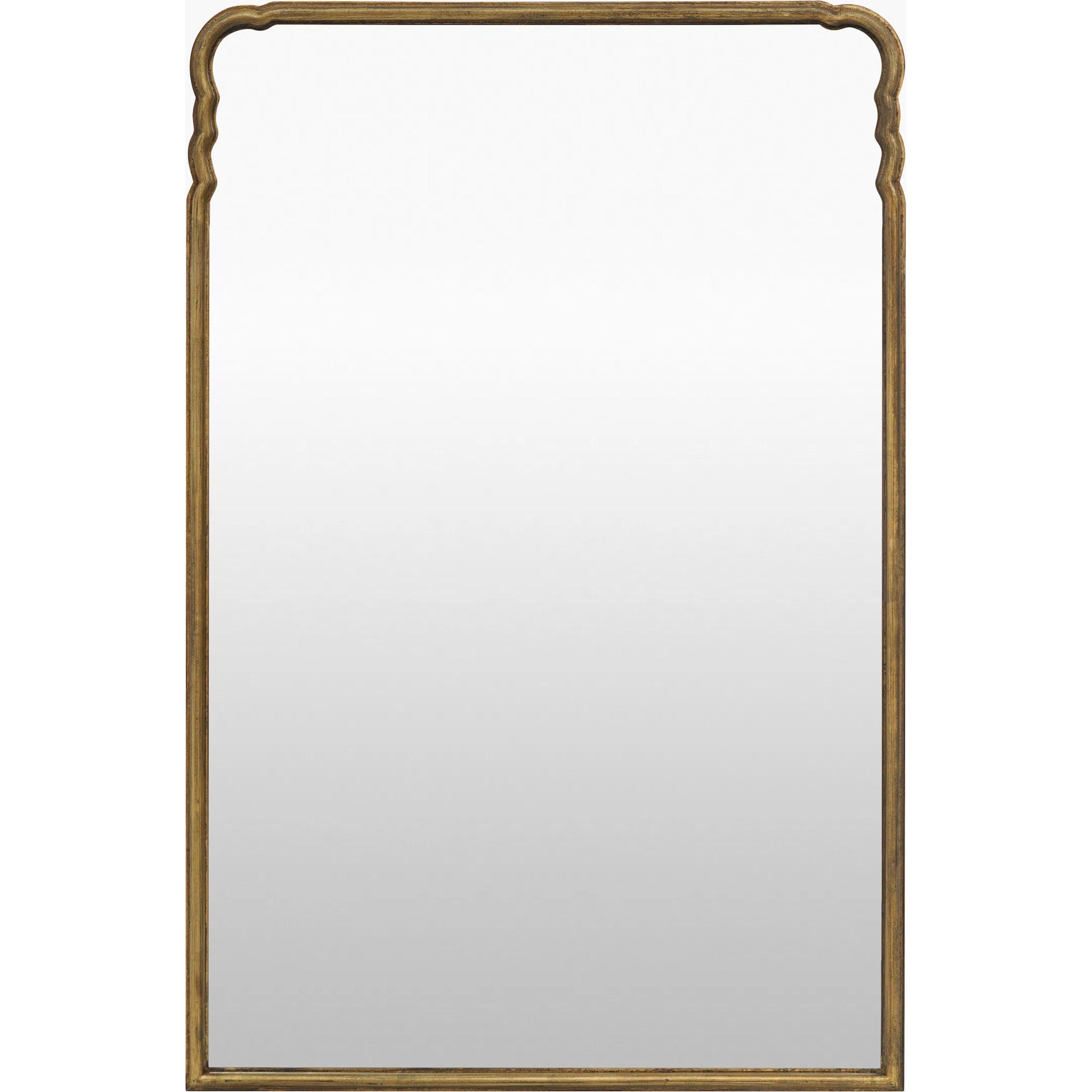 Grey Accent Mirror by Galey Alix x Livabliss in gold and antiqued gold. Made from iron in a unique style.