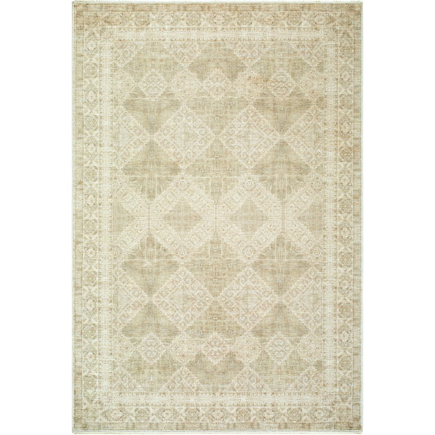 001 SI-2349580,SI-2349581,SI-2349582,SI-2349583,SI-2349584 | Primary Silo | Fetscher GAHU-2303 Rug by Galey Alix x Livabliss in olive, light beige, light brown. Made from polyester in a unique style.