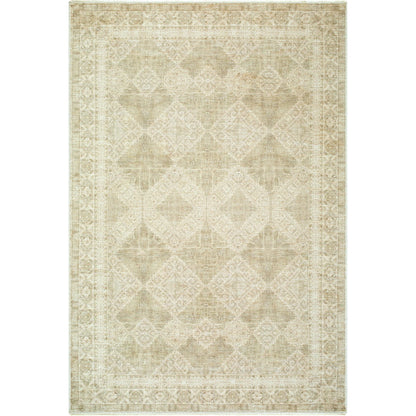 Fetscher GAHU-2303 Rug by Galey Alix x Livabliss in olive, light beige, light brown. Made from polyester in a unique style.