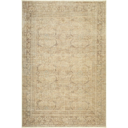Fetscher GAHU-2304 Rug by Galey Alix x Livabliss in dusty sage, ivory, brown, tan. Made from polyester in a unique style.