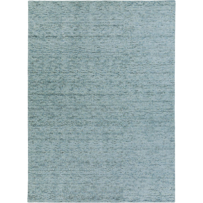 Gaia GAI-1001 Rug by Surya in deep teal, sky blue. Made from 50% viscose, 50% wool in a unique style.