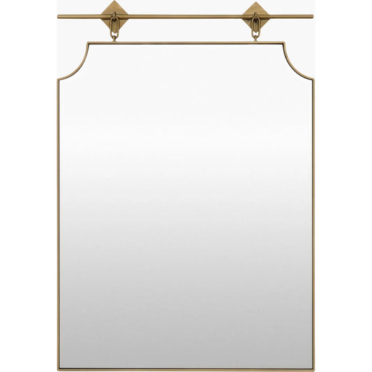 000 SI-2632731 | Primary Silo | Jessika Accent Mirror by Galey Alix x Livabliss in gold and antiqued gold. Made from iron in a unique style.