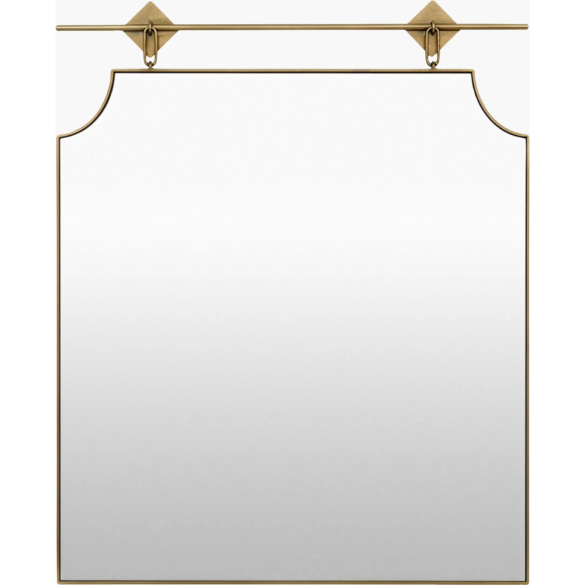 Jessika Accent Mirror by Galey Alix x Livabliss in gold and antiqued gold. Made from iron in a unique style.