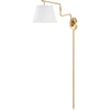 Metallic Brass, White