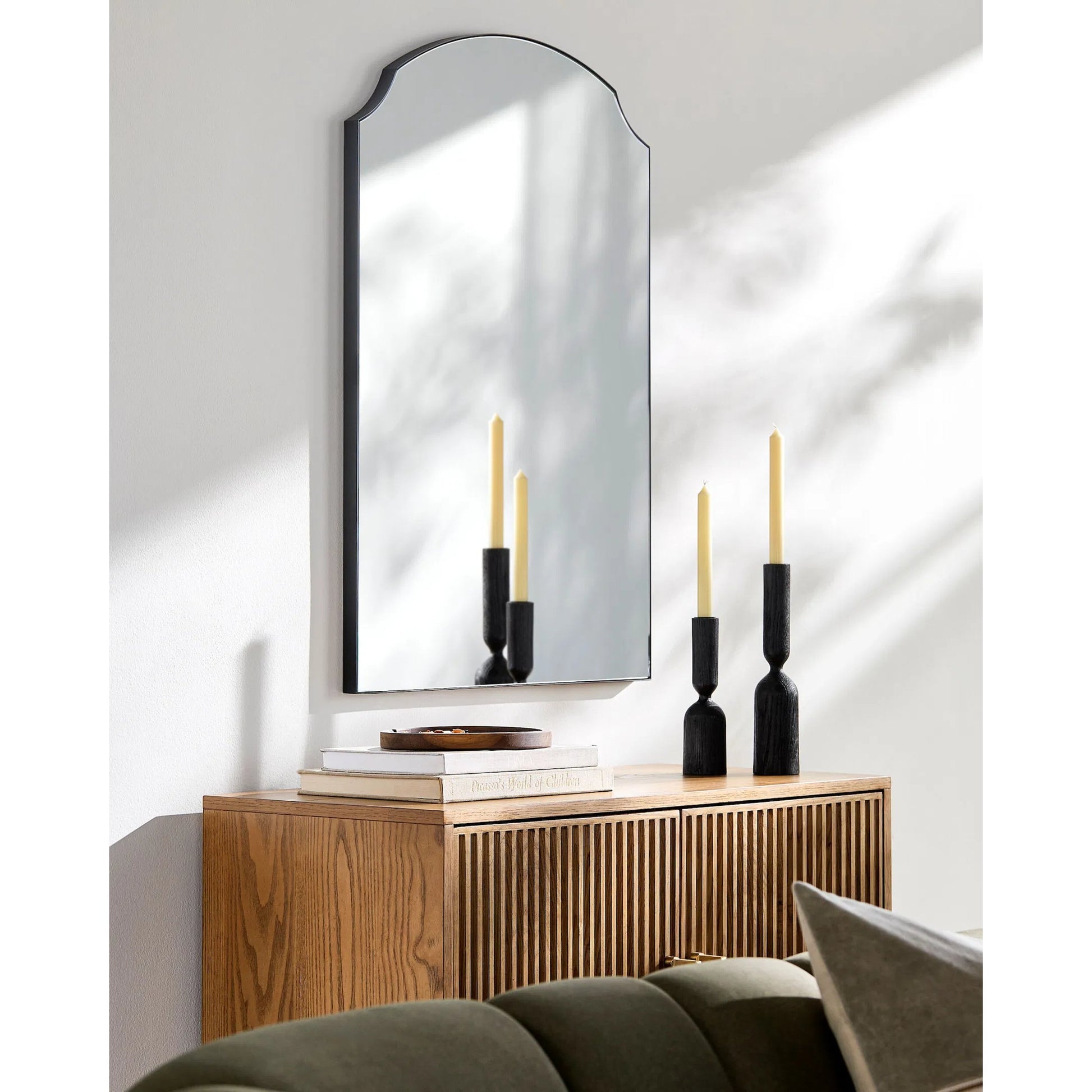 Landon Accent Mirror by Galey Alix x Livabliss. Made from iron in a unique style.