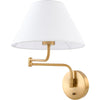 Metallic Brass, White