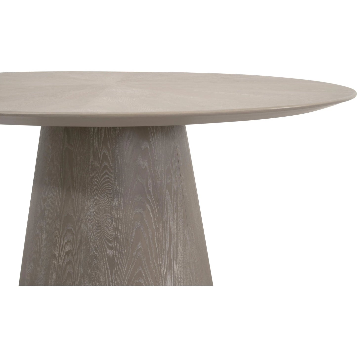 001 SI-2544373 | Closeup | Gallo Dining Table by Essentials For Living in natural gray ash. Made from solid ash wood, mdf, plywood, ash veneer in a transitional style.