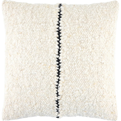 Larocco Accent Pillow by Galey Alix x Livabliss in ivory, charcoal. Made from wool, cotton in a transitional style.