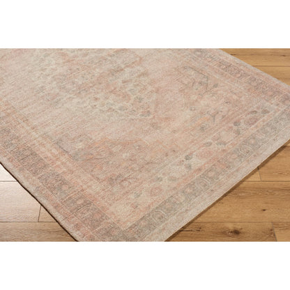 Luciana GALU-2300 Rug by Galey Alix x Livabliss in dusty rose, taupe, sage, antique gold, charcoal. Made from polyester in a unique style.