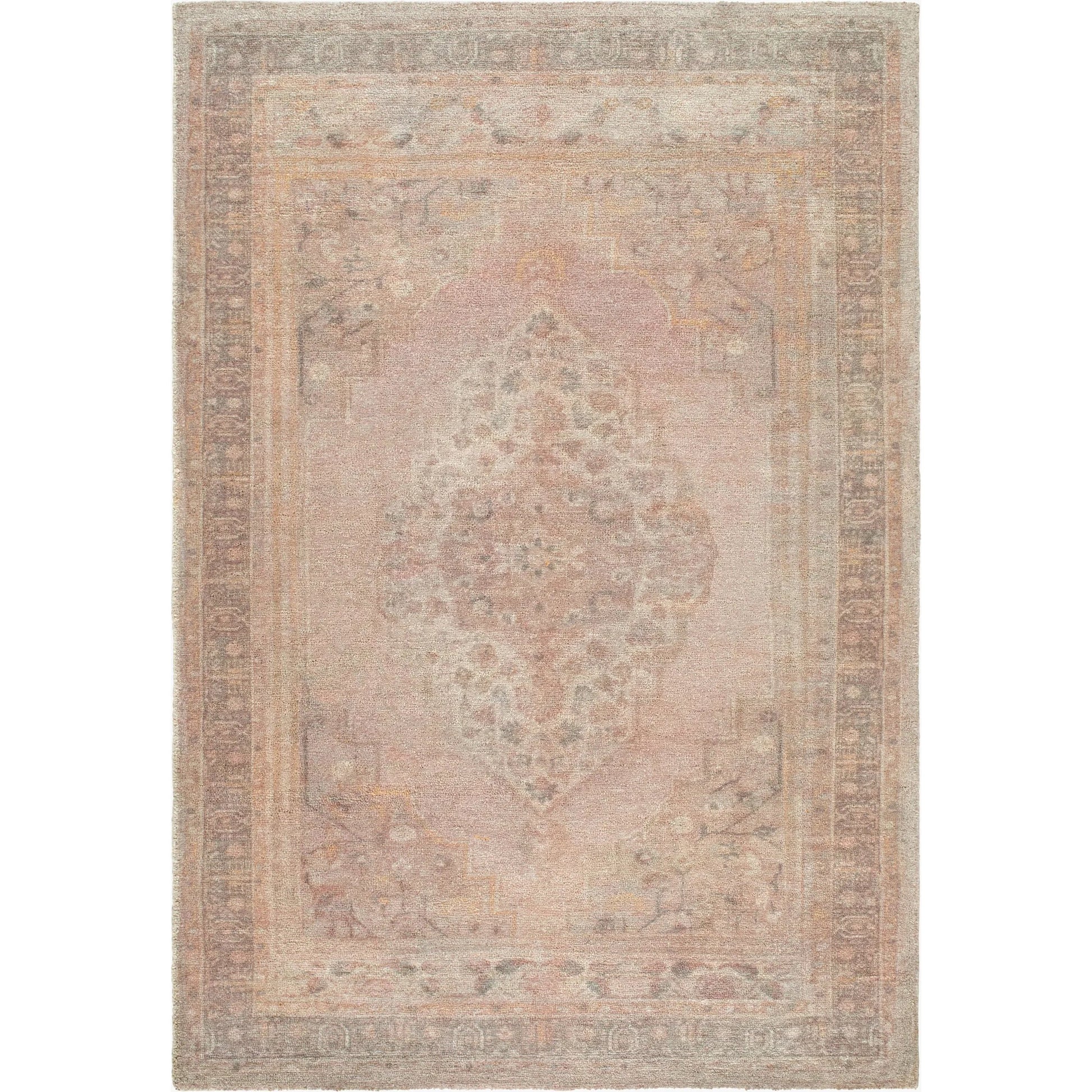 Luciana GALU-2300 Rug by Galey Alix x Livabliss in dusty rose, taupe, sage, antique gold, charcoal. Made from polyester in a unique style.
