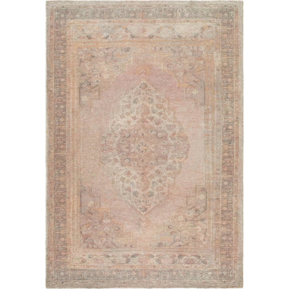 Luciana GALU-2300 Rug by Galey Alix x Livabliss in dusty rose, taupe, sage, antique gold, charcoal. Made from polyester in a unique style.