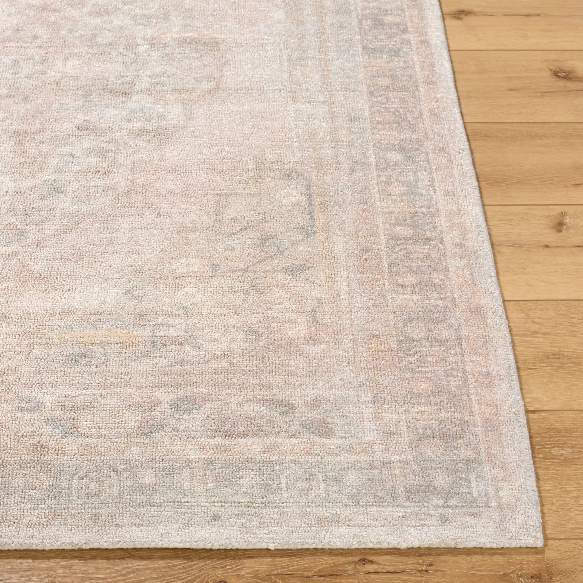 Luciana GALU-2300 Rug by Galey Alix x Livabliss in dusty rose, taupe, sage, antique gold, charcoal. Made from polyester in a unique style.