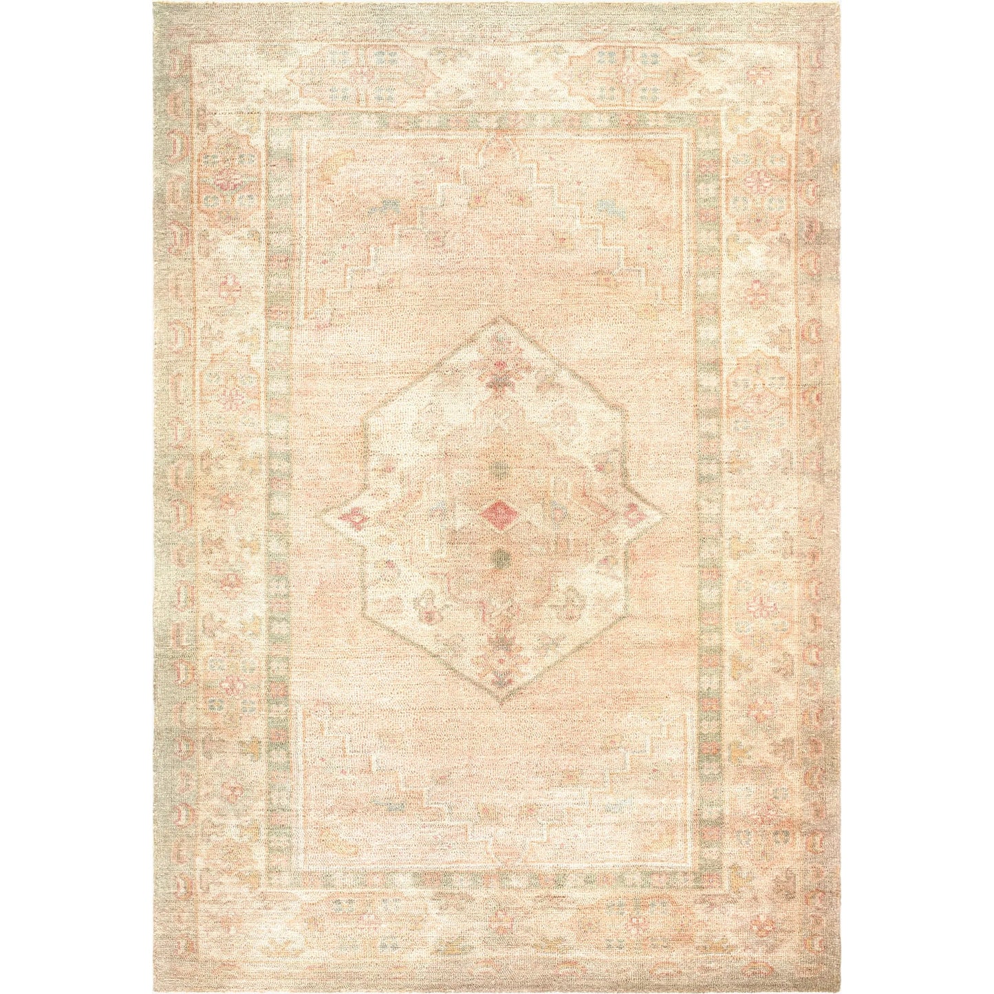 001 SI-2349538,SI-2349539,SI-2349540 | Primary Silo | Luciana GALU-2301 Rug by Galey Alix x Livabliss in sage, sandstone, blush, ivory, dusty rose. Made from polyester in a unique style.