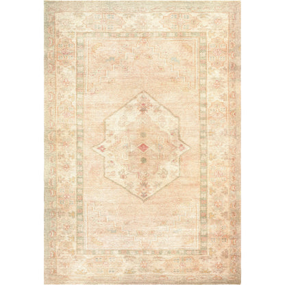 Luciana GALU-2301 Rug by Galey Alix x Livabliss in sage, sandstone, blush, ivory, dusty rose. Made from polyester in a unique style.