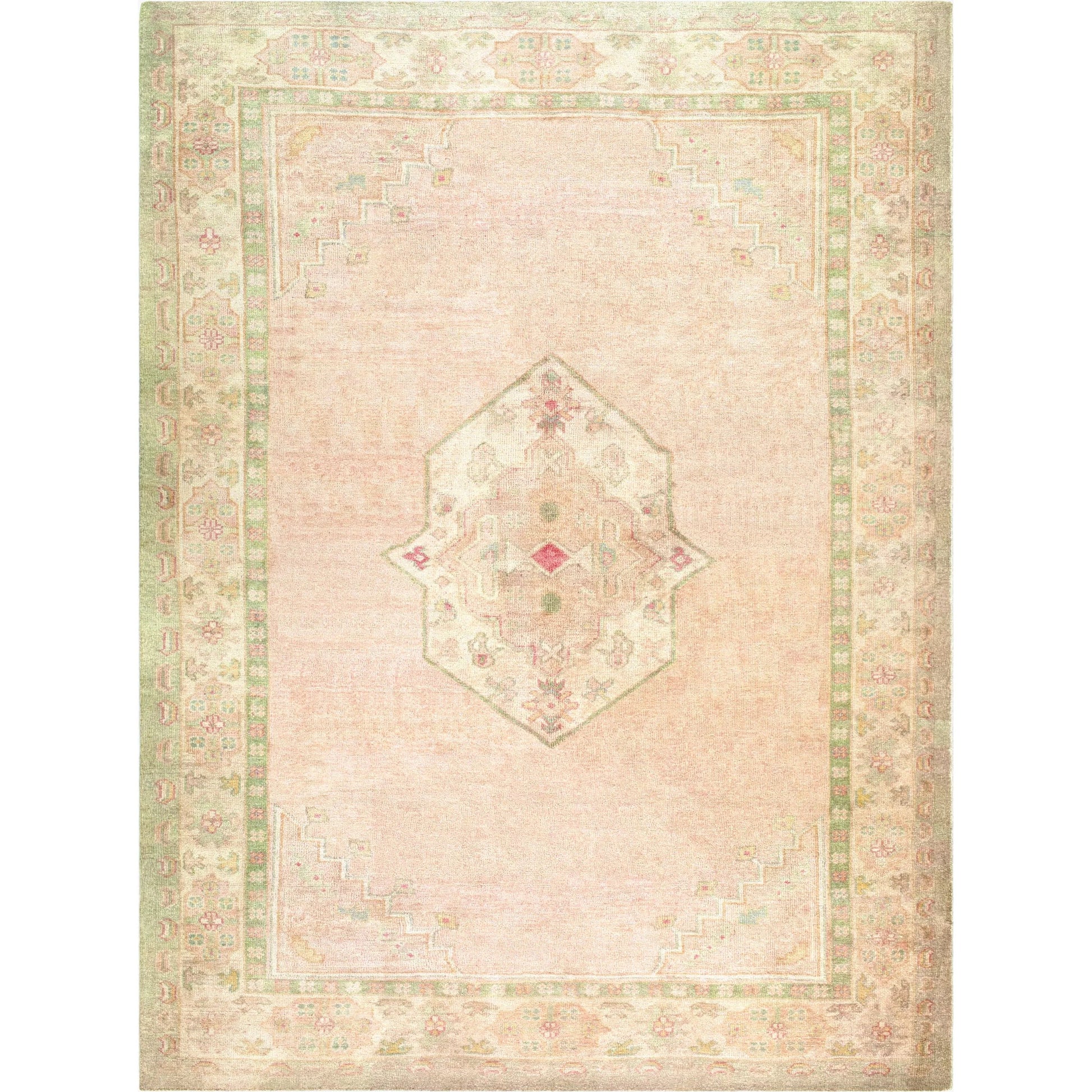 Luciana GALU-2301 Rug by Galey Alix x Livabliss in sage, sandstone, blush, ivory, dusty rose. Made from polyester in a unique style.