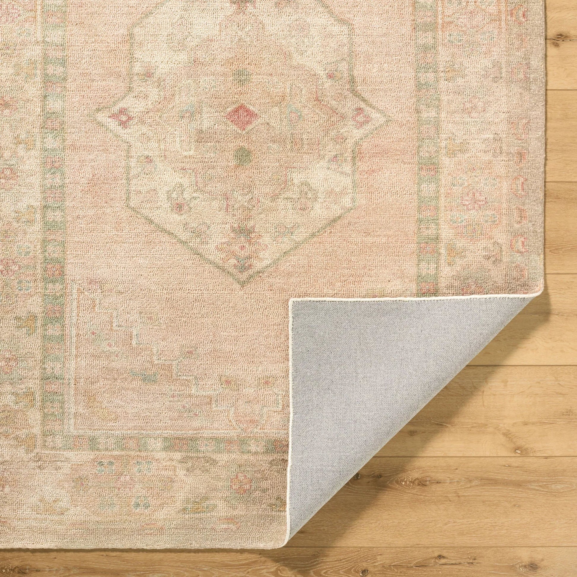 Luciana GALU-2301 Rug by Galey Alix x Livabliss in sage, sandstone, blush, ivory, dusty rose. Made from polyester in a unique style.