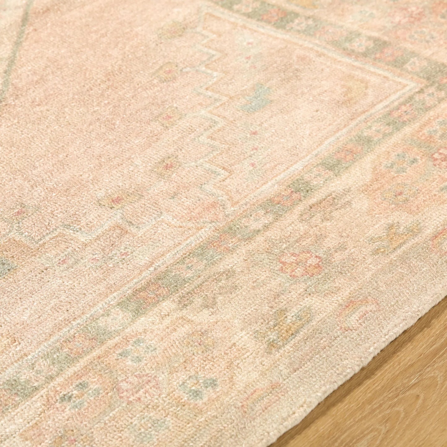 005 SI-2349538,SI-2349539,SI-2349540,SI-2349541 | Closeup | Luciana GALU-2301 Rug by Galey Alix x Livabliss in sage, sandstone, blush, ivory, dusty rose. Made from polyester in a unique style.