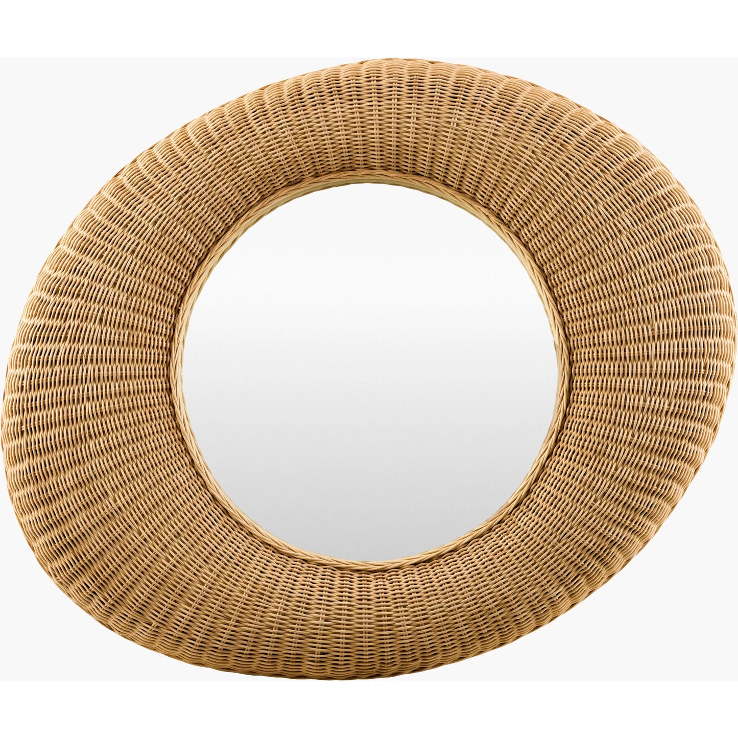 000 SI-2632935 | Primary Silo | Lye Accent Mirror by Galey Alix x Livabliss in natural and lacquered. Made from rattan in a unique style.