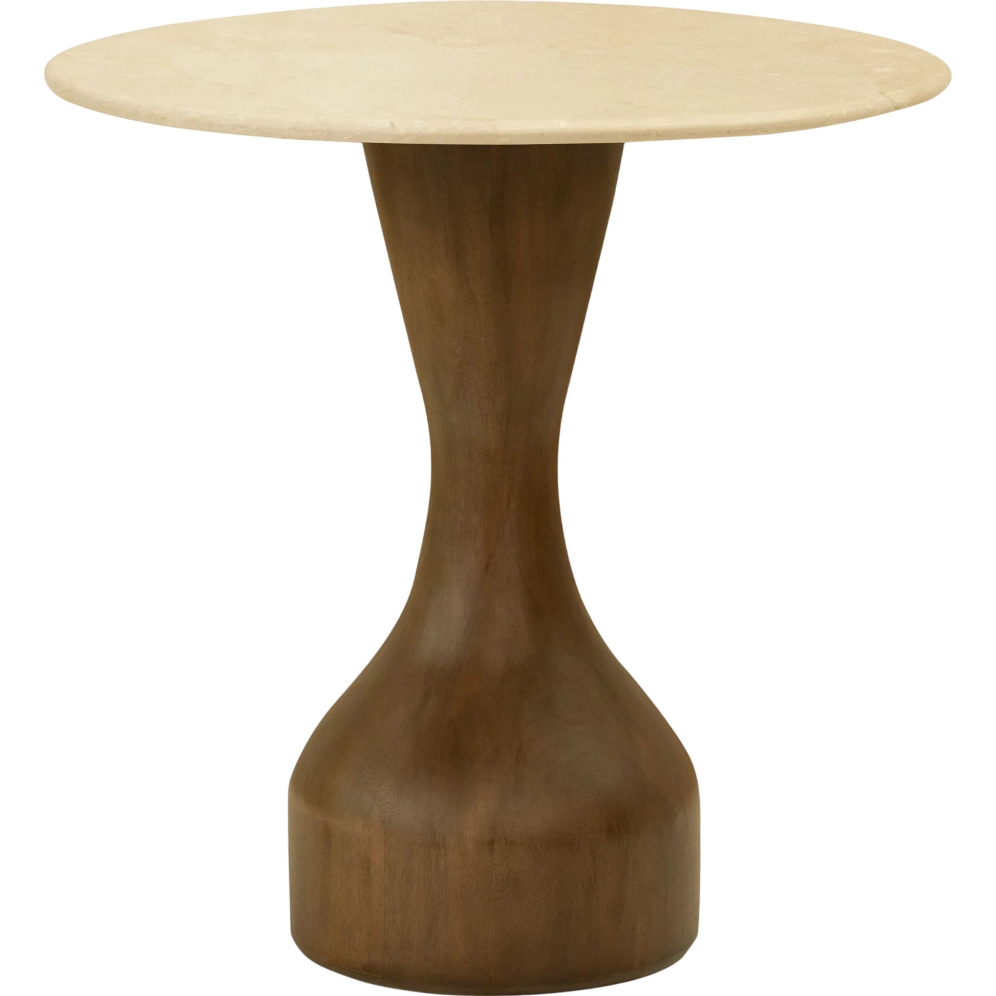 Mila Rose End Table by Galey Alix x Livabliss. Made from marble, mango wood in a unique style.