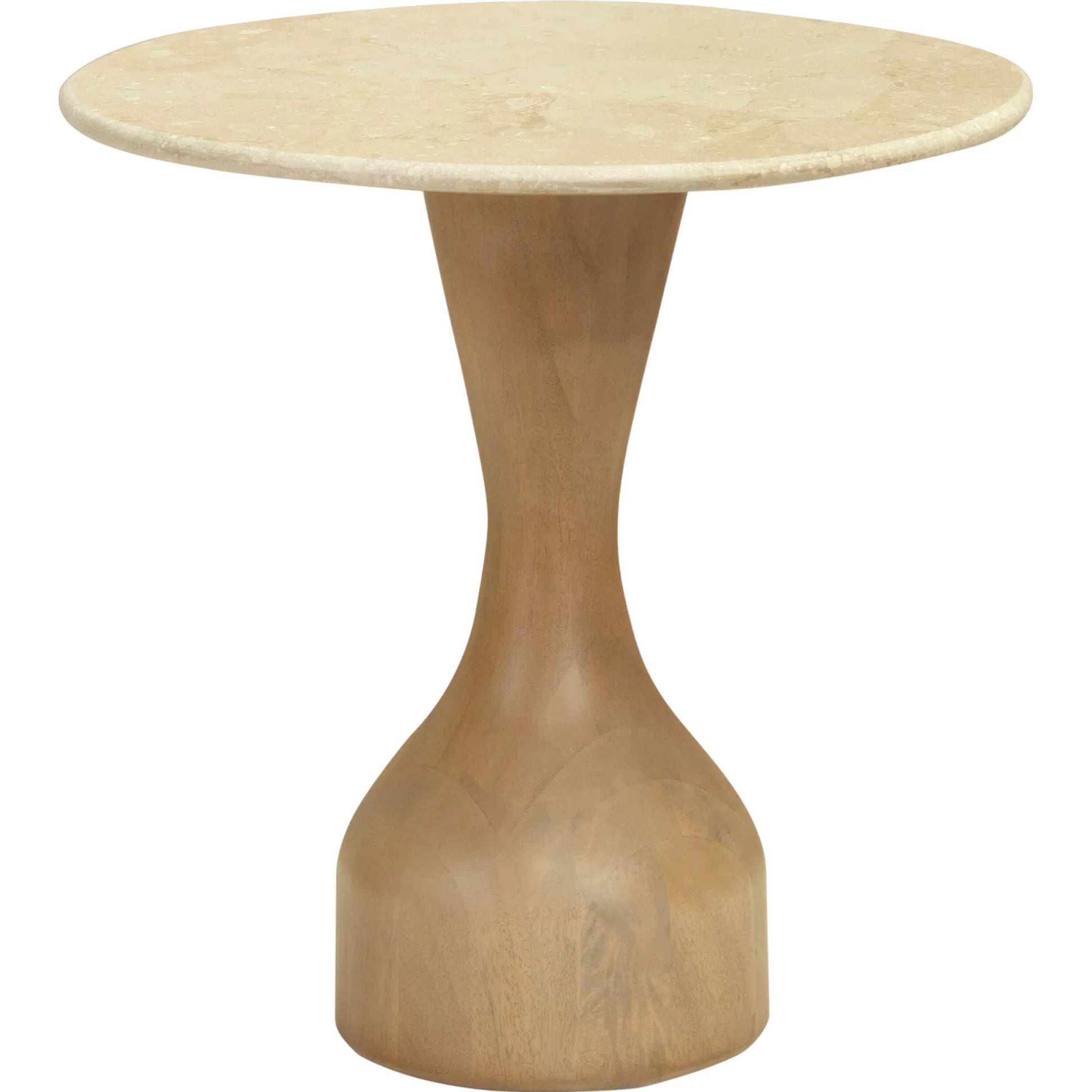 Mila Rose End Table by Galey Alix x Livabliss. Made from marble, mango wood in a unique style.