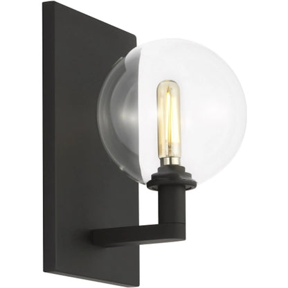 Gambit Single Wall by Visual Comfort & Co. in white and nightshade black. Made from steel in a unique style.