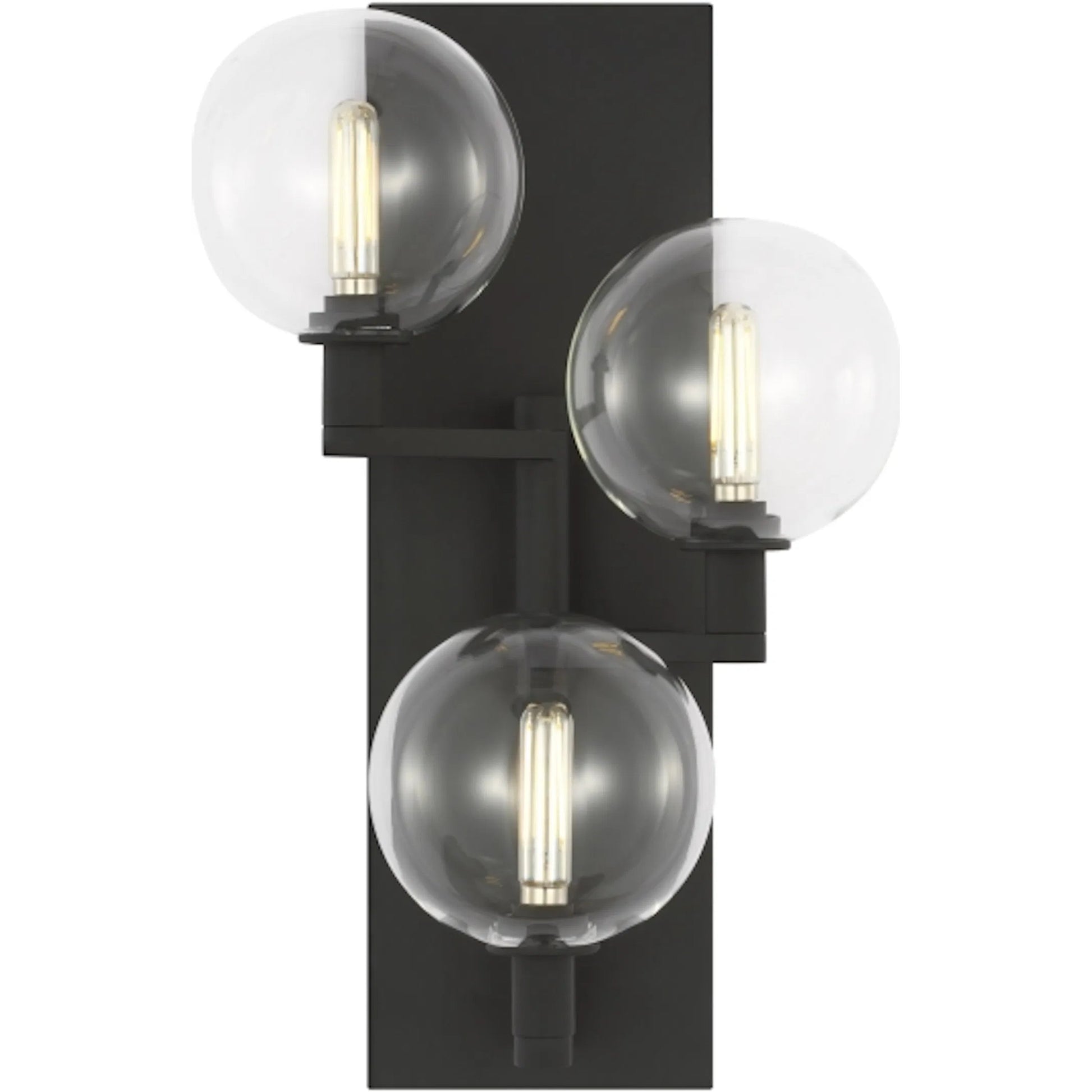 Gambit Single Wall by Visual Comfort & Co. in white and nightshade black. Made from steel in a unique style.