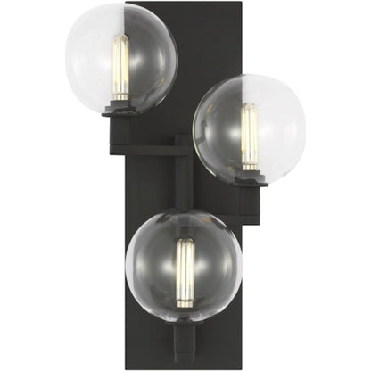 Gambit Single Wall by Visual Comfort & Co. in white and nightshade black. Made from steel in a unique style.