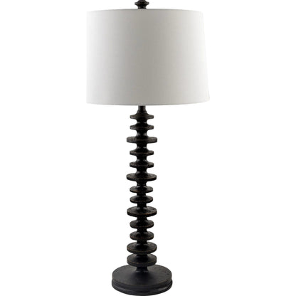 Merrill Accent Table Lamp by Galey Alix x Livabliss in painted. Made from resin, linen in a unique style.