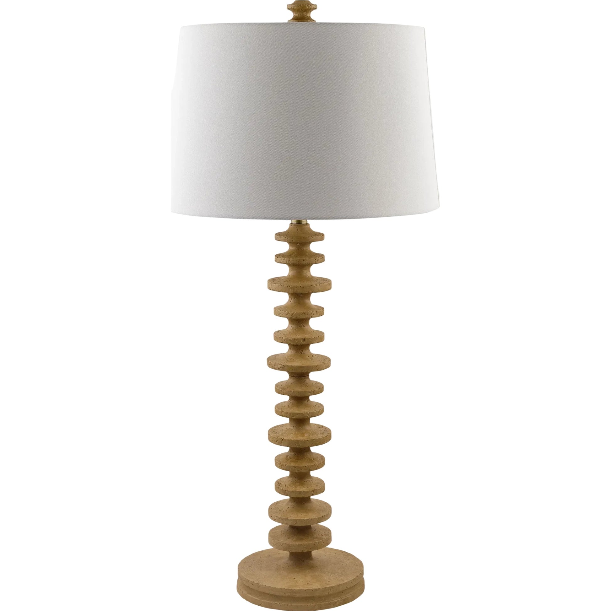 Merrill Accent Table Lamp by Galey Alix x Livabliss in painted. Made from resin, linen in a unique style.