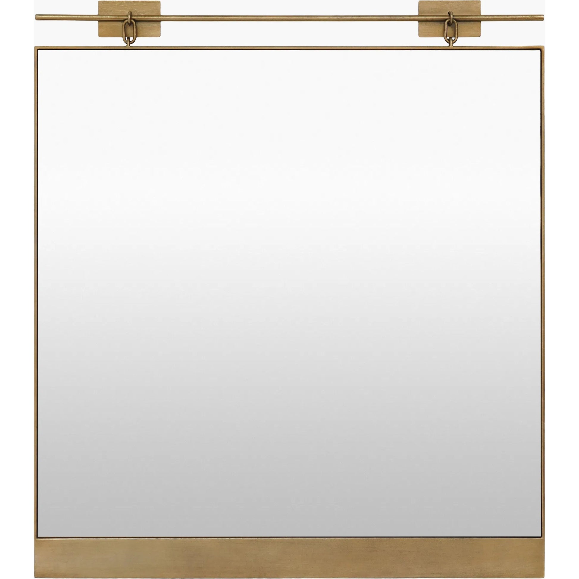 Meier Accent Mirror by Galey Alix x Livabliss in gold and antiqued gold. Made from iron in a unique style.