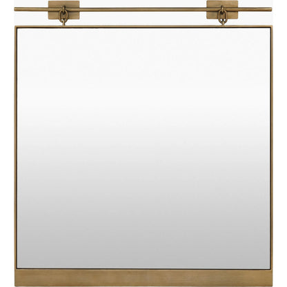 Meier Accent Mirror by Galey Alix x Livabliss in gold and antiqued gold. Made from iron in a unique style.